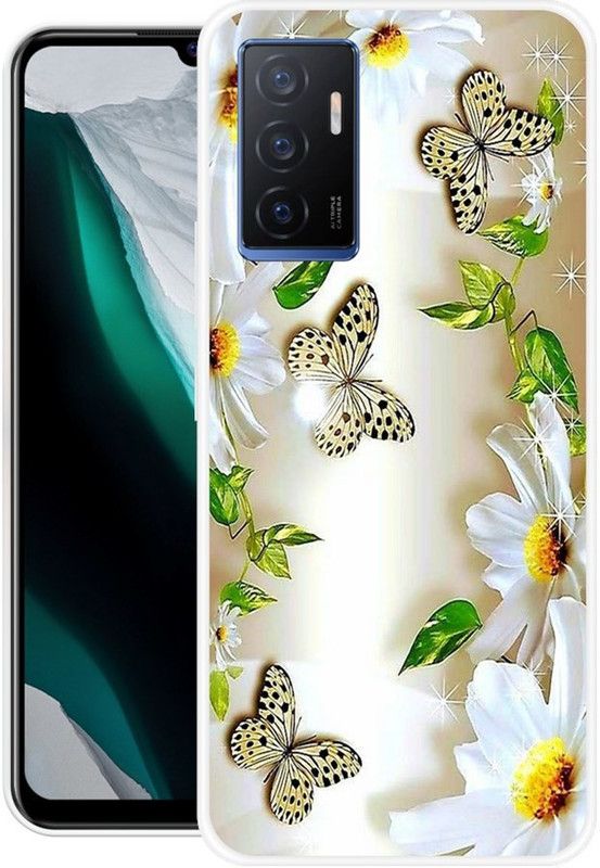 BLUEZAP Back Cover for Vivo V21e 5G  (Multicolor, Grip Case, Silicon, Pack of: 1)