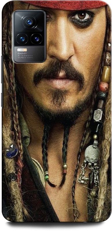 GRAFIQE Back Cover for VIVO V21E 4G CAPTAIN JACK SPARROW, PIRATES OF THE CARIBBEAN, JOHNY DEPP  (Multicolor, Shock Proof, Pack of: 1)