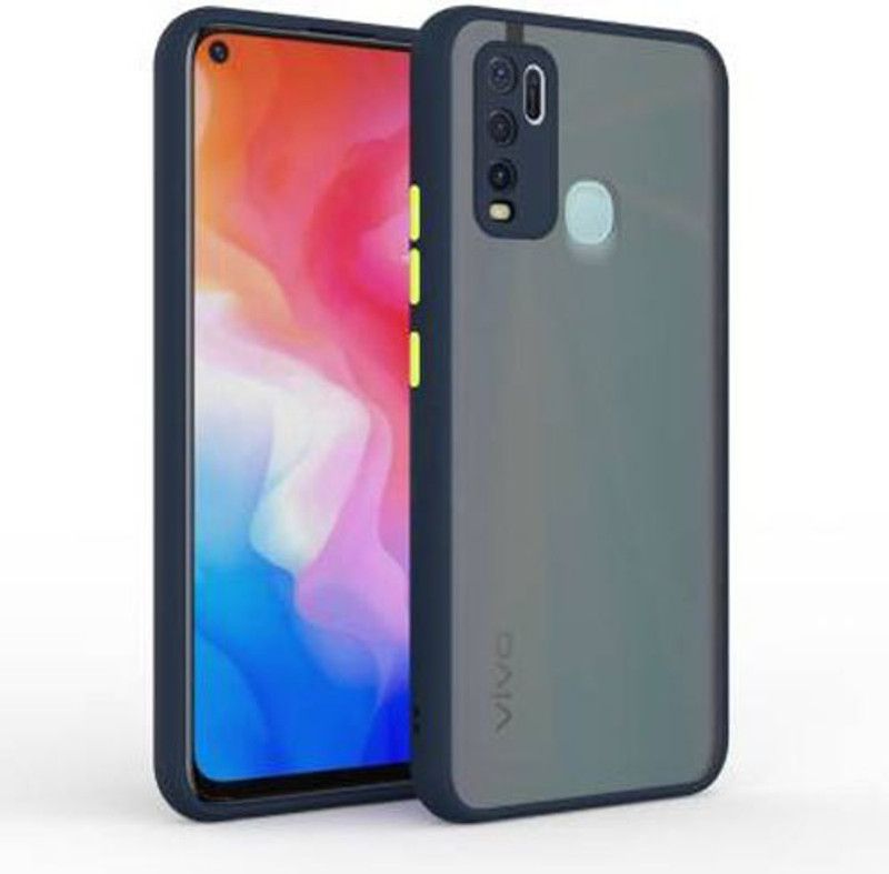 SKY DRAG Back Cover for Vivo Y30, Vivo 1938, Vivo Y50  (Blue, Camera Bump Protector, Pack of: 1)