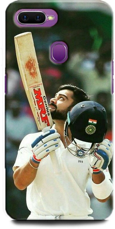 INDICRAFT Back Cover for OPPO F9, CPH1881 VIRAT KOHLI, INDIAN, CRICKET, SPORTS  (Multicolor, Hard Case)