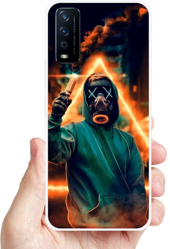 ALPEEDA Back Cover for Vivo Y12s, Vivo Y20, Vivo Y20i  (Multicolor, Grip Case, Silicon, Pack of: 1)