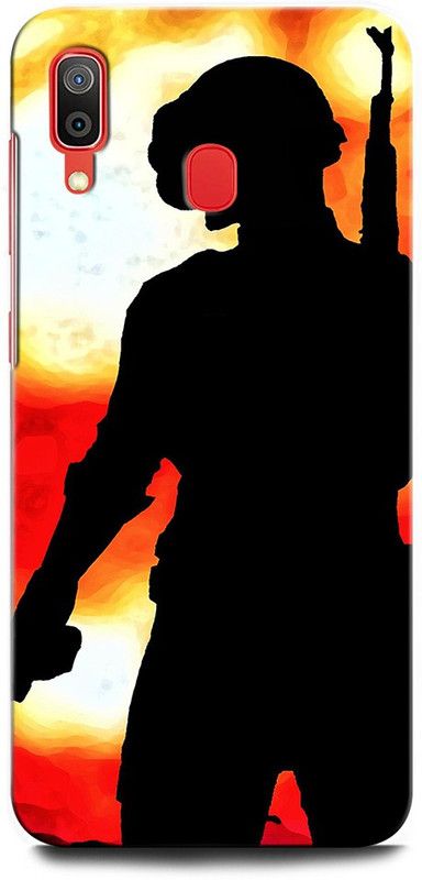 ORBIQE Back Cover for SAMSUNG Galaxy A20 SM-A205FZBGINS PUBG, GAME, PLAYERUNKNOWNBATTLEGROUNDS  (Multicolor, Hard Case, Pack of: 1)