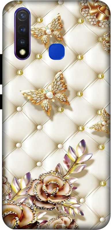 CellPhony Back Cover for Vivo Y19, Vivo U20, Vivo 1915, Vivo 1921  (Gold, Hard Case, Pack of: 1)