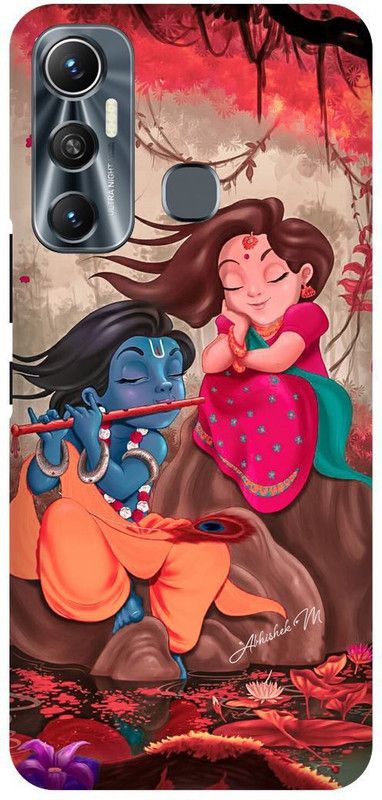 FIKORA Back Cover for Infinix Hot 11, X662, RADHA, KRISHNA, KISHAN, KANHAIYA, KANHAJI  (Multicolor, Hard Case, Pack of: 1)