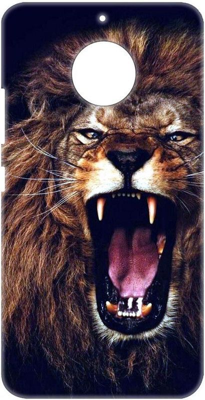 Smutty Back Cover for Motorola Moto E4 Plus, XT176, XT1773, XT1770 - Angry Lion Print  (Multicolor, Hard Case, Pack of: 1)
