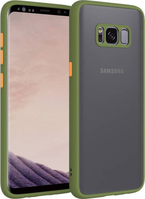 FIVE-O Back Cover for Samsung Galaxy S8  (Green, Camera Bump Protector, Pack of: 1)