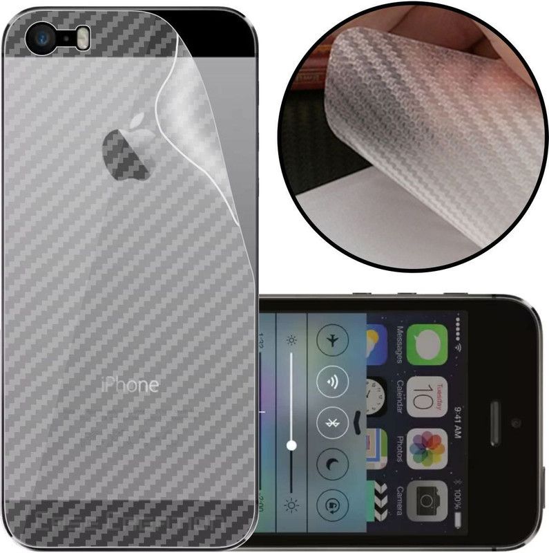 CASE CREATION Apple Iphone 5C Mobile Skin  (3D Carbon Fibre Transparent Back Skin Matte Finish)