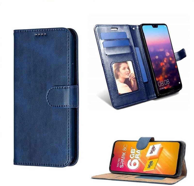COVERNEW Flip Cover for Vivo V2158 / V25Pro 5G  (Blue, Dual Protection, Pack of: 1)