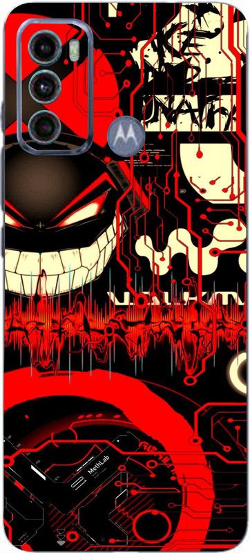 BugguSkin Motorola G40 Fusion, moto g40 fusion Mobile Skin  (Ultra Super Red Graffiti Skin With High Matte Finish., Mobile Skin (Back+Side+Camera))