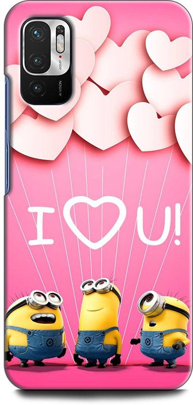 Wall Art Back Cover for REDMI Note 10T 5G MINIONS, CUTE, FUNNY, CARTOON, MINIONS CUTE, CUTE  (Multicolor, Dual Protection, Pack of: 1)