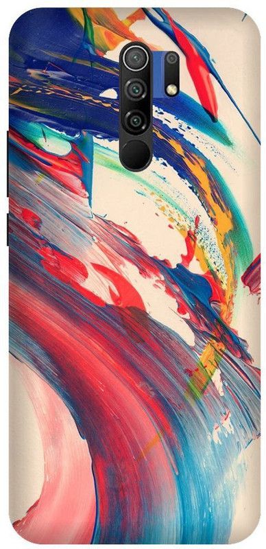 URCHIN Back Cover for Redmi 9 prime Colourfull, abstract, design, simple, paint  (Multicolor, Shock Proof, Pack of: 1)