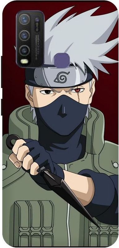 URCHIN Back Cover for Vivo Y50 naruto, Naruto, Manga, Cartoon, Anime, animation, black and white, kakashi  (Multicolor, Shock Proof, Pack of: 1)