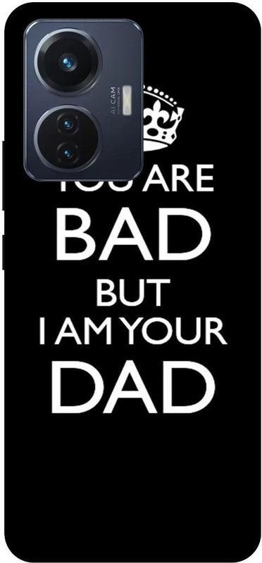 THE NARAYANA COLLECTIONS Back Cover for VIVO T1 44W- V2153-BAD,DAD,COVER,QUATES,DHANUSH  (Multicolor, Hard Case, Pack of: 1)