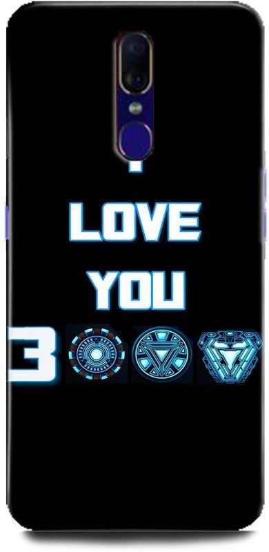 Afterglow Back Cover for Oppo F11 IRON MAN, LOVE YOU 3000, SUPERHERO, TONY STARK, MARVAL, COMIC  (Multicolor, Shock Proof)