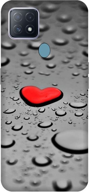 URCHIN Back Cover for Oppo A15 Heart, Love, Cute, Glitters, Love you  (Multicolor, Shock Proof, Pack of: 1)
