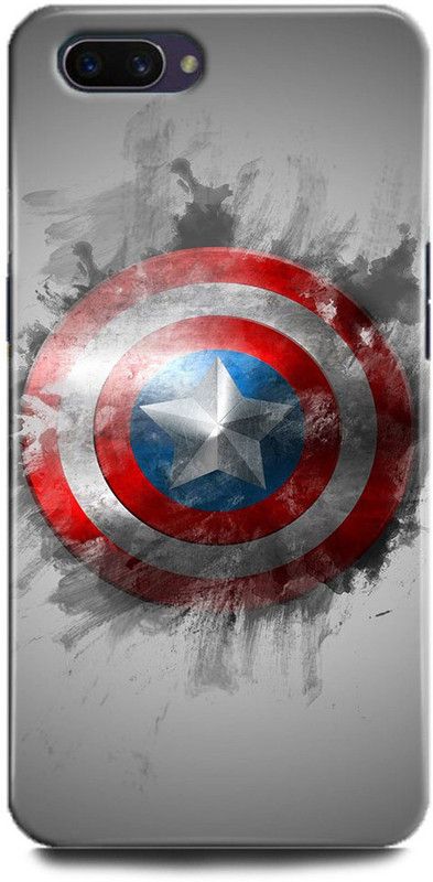FIKORA Back Cover for OPPO A3s/CPH1803 CAPTAIN AMERICA PRINTED  (Multicolor, Hard Case, Pack of: 1)