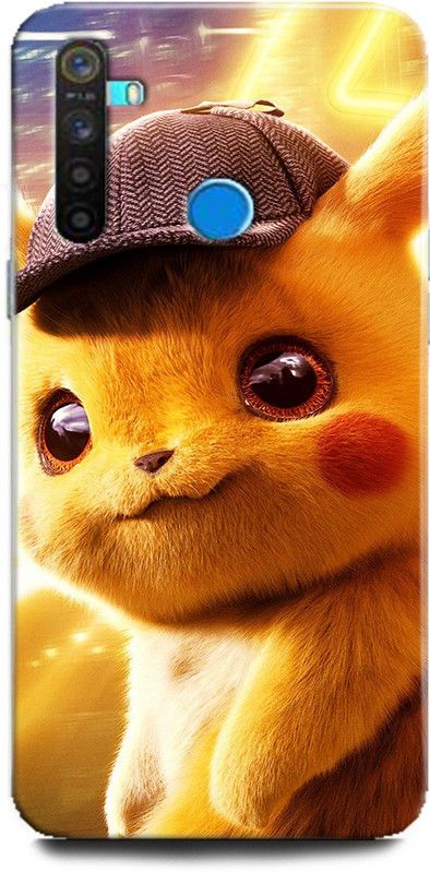 Afterglow Back Cover for Realme 5s PIKACHU, CARTOON, POKEMON, CUTE, PIKACHU POKEMON, LOVE  (Multicolor, Shock Proof, Pack of: 1)