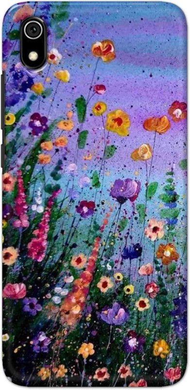 NDCOM Back Cover for Redmi 7A Flowers Design Printed  (Multicolor, Hard Case)