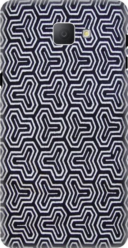 Coberta Case Back Cover for Samsung Galaxy ON MAX Back Cover black and white strips design Design Back Case For Samsung Galaxy ON MAX By Coberta  (Multicolor, Pack of: 1)
