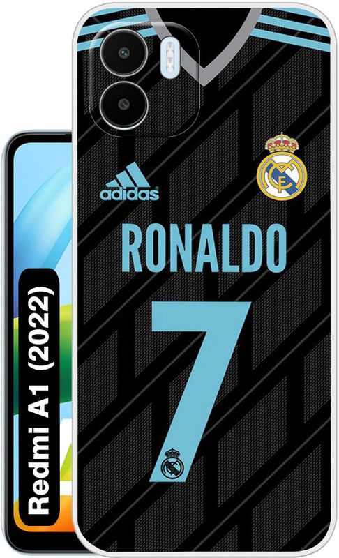 Case Club Back Cover for Redmi A1 2022, Mi A1  (Black, Blue, Grip Case, Silicon, Pack of: 1)