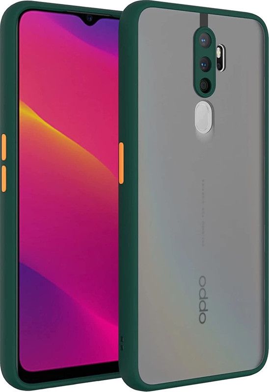 KYANDIVA Back Cover for OPPO F19 PRO  (Green, Hard Case, Silicon)