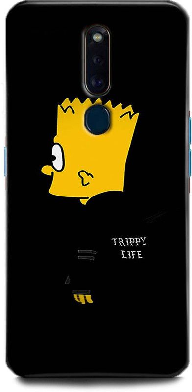 Afterglow Back Cover for Oppo F11 Pro SIMPSON, HOODIE, TRIPPY LIFE, HAPPY  (Multicolor, Shock Proof, Pack of: 1)