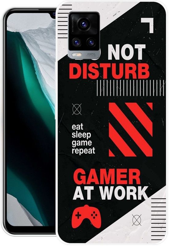 PRINTGARD Back Cover for Vivo V20 2021  (Multicolor, Grip Case, Silicon)