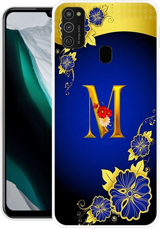 FITESTAR Back Cover for Samsung Galaxy M21, Samsung Galaxy M30s  (Blue, Gold, Grip Case, Silicon, Pack of: 1)