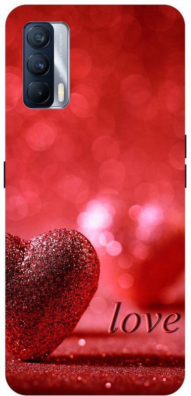 URCHIN Back Cover for Realme X7 Heart, Love, Cute, Glitters, Love you  (Multicolor, Shock Proof, Pack of: 1)