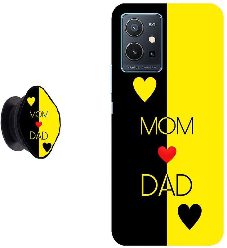 Flipkart SmartBuy Back Cover for Vivo Y75 5G  (Yellow, Black, Cases with Holder, Pack of: 2)