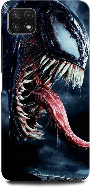 GRAFIQE Back Cover for SAMSUNG Galaxy F42 5G VENOM LOGO, EDDIE BROCK, MARVAL, COMIC, MOVIE, SUPERHERO  (Multicolor, Shock Proof, Pack of: 1)