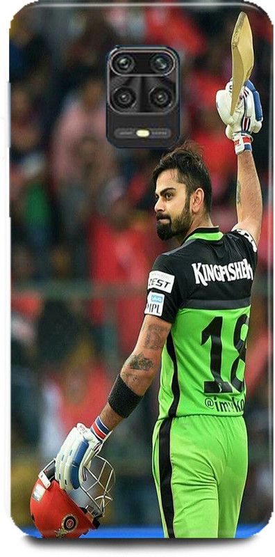 MRBE Back Cover for REDMI Note 9 Pro Max, VIRAT KOHLI, INDIAN PLAYER, CRICKTER, RCB IPL BACK COVER  (Multicolor, Hard Case, Pack of: 1)