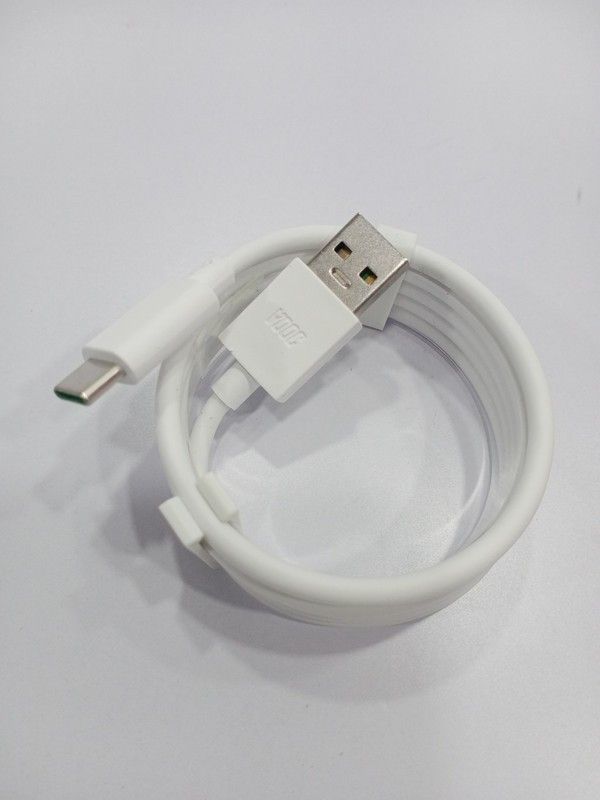 SAIQA USB Type C Cable 6.5 A 1.00379999999995 m Copper Braiding mi c type cable for mobile charger  (Compatible with For Oneplus 8 pro | Oneplus nord | Realme Narzo | Realme x | Realme xt, White, One Cable)