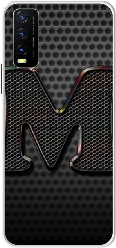 VS PRINT LINK Back Cover for VIVO Y20G \ V2037 \ M letter,M name M word , Printed Back Cover  (Black, Hard Case, Pack of: 1)
