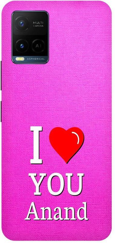 Zaplab Back Cover for Vivo Y21,V2111, I Love You Anand Printed Back Cover  (Multicolor, Hard Case, Pack of: 1)