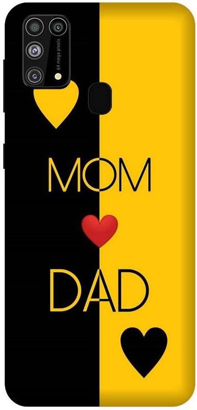URCHIN Back Cover for Samsung F41Mom Dad, I love you mom dad, Mom Dad love, dad, mom, parents  (Multicolor, Shock Proof, Pack of: 1)
