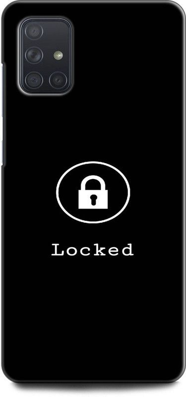 Afterglow Back Cover for SAMSUNG Galaxy A51 LOCKED, BLACK,GALAXY,HATE,LOCK,PLUS,TEXT  (Multicolor, Shock Proof, Pack of: 1)
