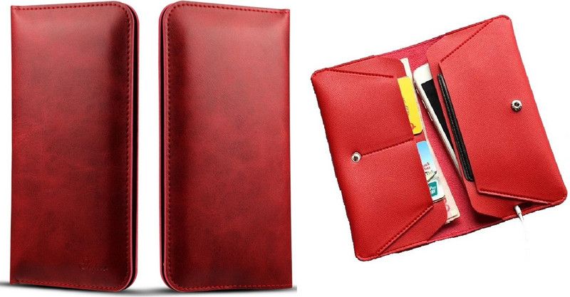 WHITBULL Pouch for Huawei P40 lite E / Huawei P40 lite  (Red, Flexible)