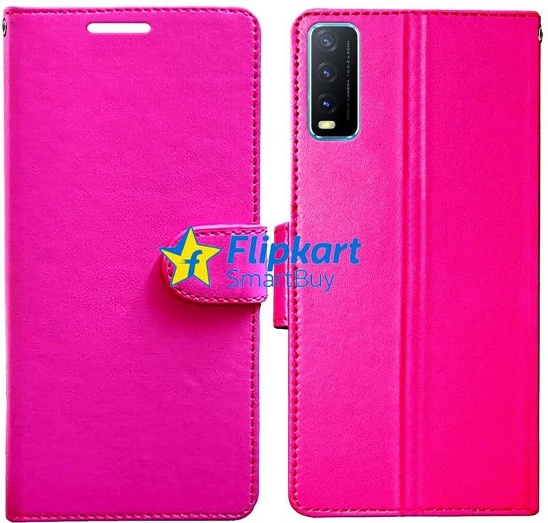 Flipkart SmartBuy Back Cover for Vivo Y20i  (Pink, Cases with Holder, Pack of: 1)