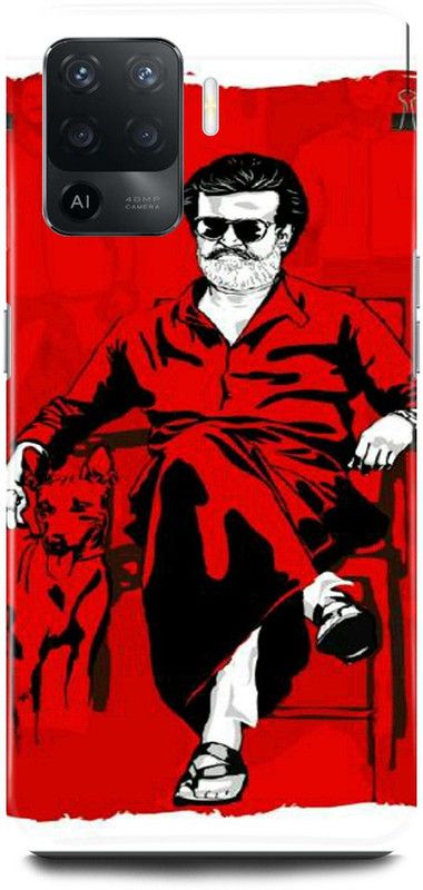 JUGGA Back Cover for OPPO F19 Pro, RAJNIKANTH, SOUTH, HERO, ACTOR  (Red, Hard Case, Pack of: 1)