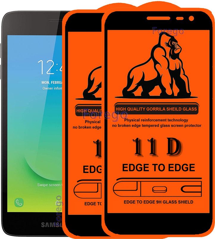 GABZO Edge To Edge Tempered Glass for Samsung J2 Core  (Pack of 2)