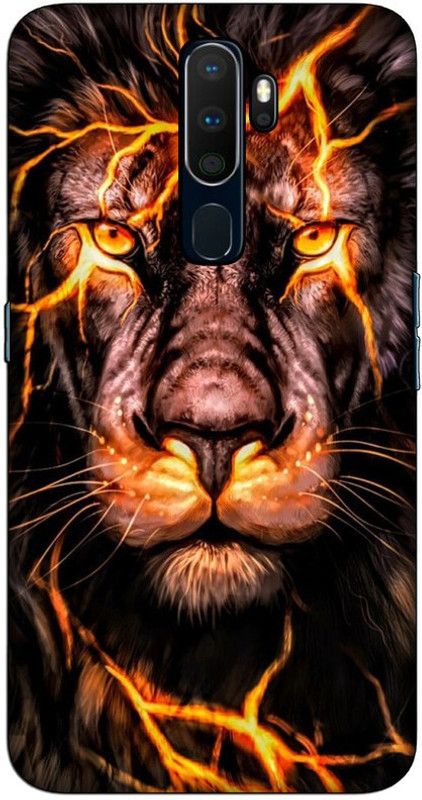 CROKIAN Back Cover for Oppo A5 2020 Lion Back Cover  (Multicolor, Hard Case, Pack of: 1)
