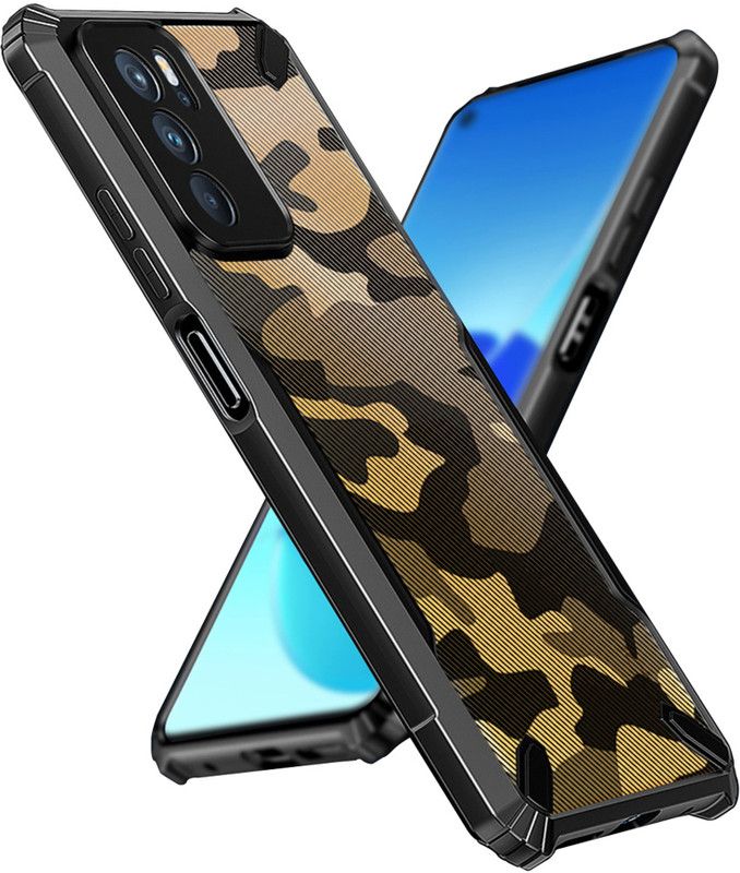 Kapa Back Cover for Oppo Reno 6 Pro (5G)  (Black, Shock Proof, Pack of: 1)