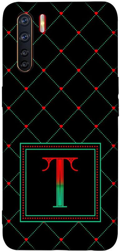 PrintWoodies Back Cover for Oppo A91  (Black)