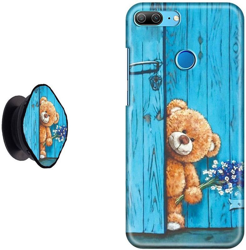 My Swag Back Cover for Honor 9 Lite  (Blue, Yellow, Cases with Holder, Pack of: 2)