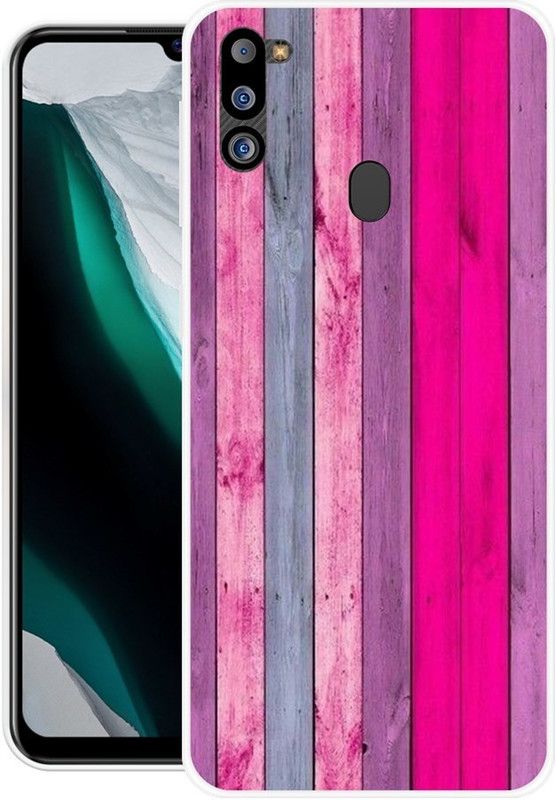 Krtagy Back Cover for Samsung Galaxy M21  (Pink, Dual Protection, Silicon, Pack of: 1)