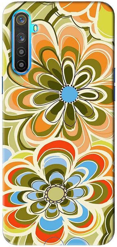 NDCOM Back Cover for Realme 6i Floral Design Printed  (Multicolor, Hard Case, Pack of: 1)