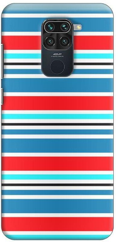 NDCOM Back Cover for Redmi Note 9 Colorful Horizontal Stripes Printed  (Multicolor, Hard Case, Pack of: 1)