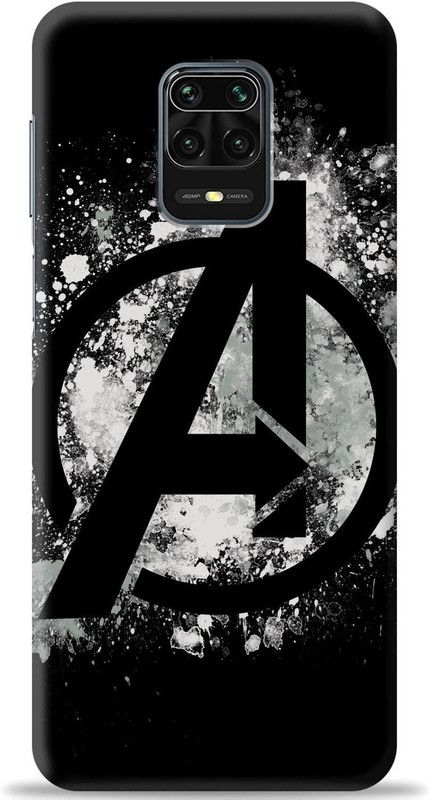 Loffar Back Cover for Redmi Note 9 Pro  (Black, White, Shock Proof, Pack of: 1)