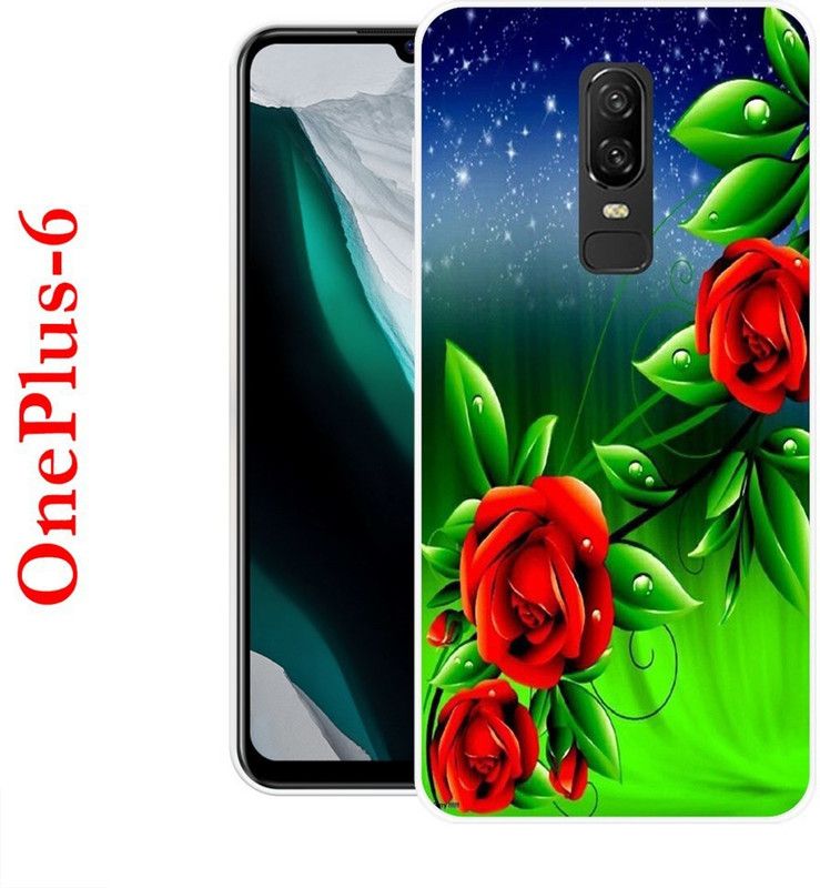 CellWorld Back Cover for Oneplus 6  (Multicolor, Grip Case, Silicon)